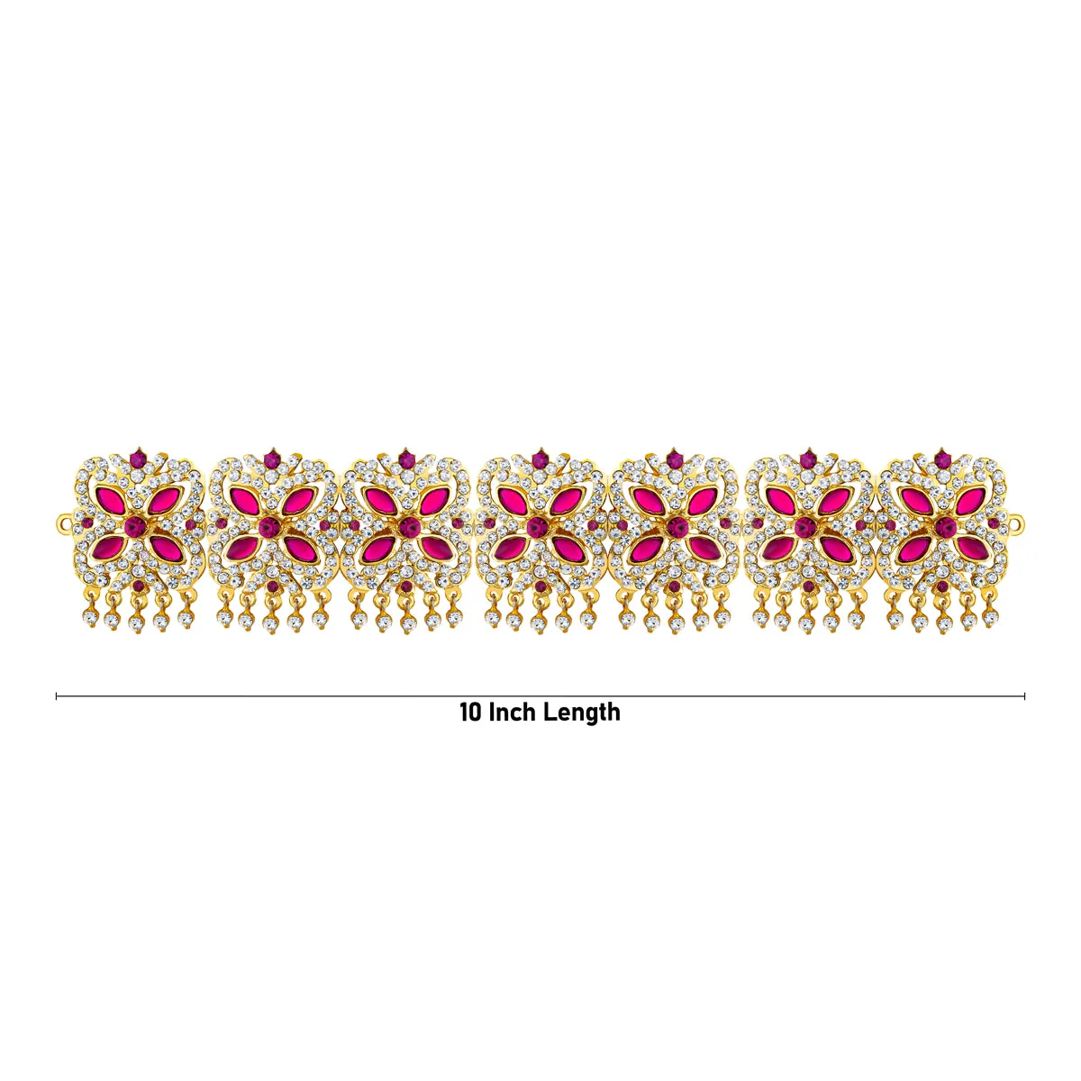Stone Hip Belt - 10.5 Inches | Stone Belt/ Stone Waist Belt/ Stone Jewellery for Deity Decor - Image 2