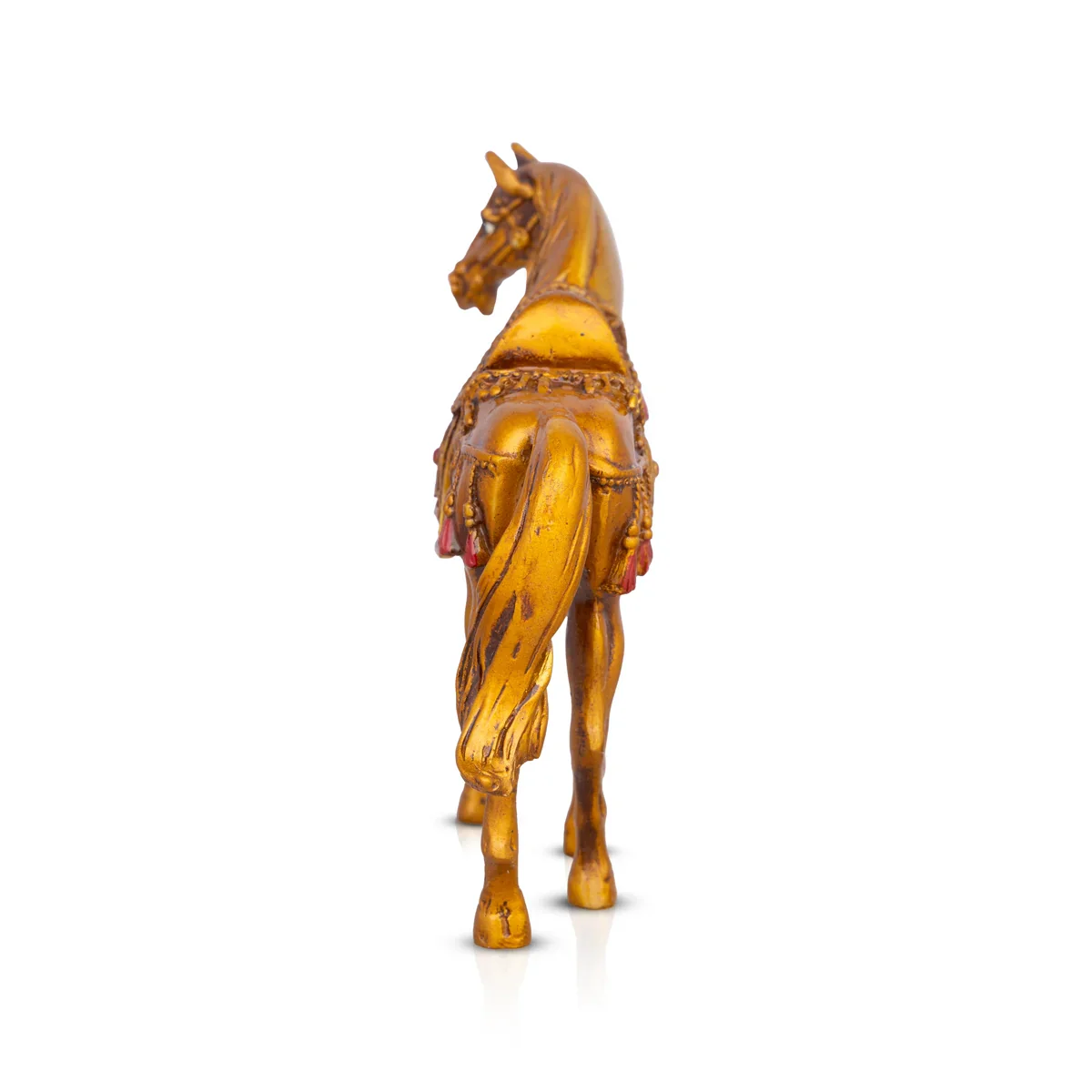 Horse Statue - 6.5 x 7 Inches | Horse Figurine/ Horse Sculpture/ Resin Statue for Pooja - Image 4