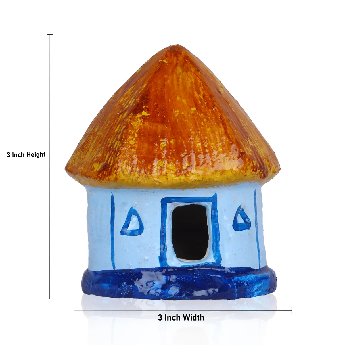 House Clay Golu Bommai - 3 x 3 Inches | Giri Golu Doll/ Navaratri Golu Bomma/Gombe/Bommai - Image 5