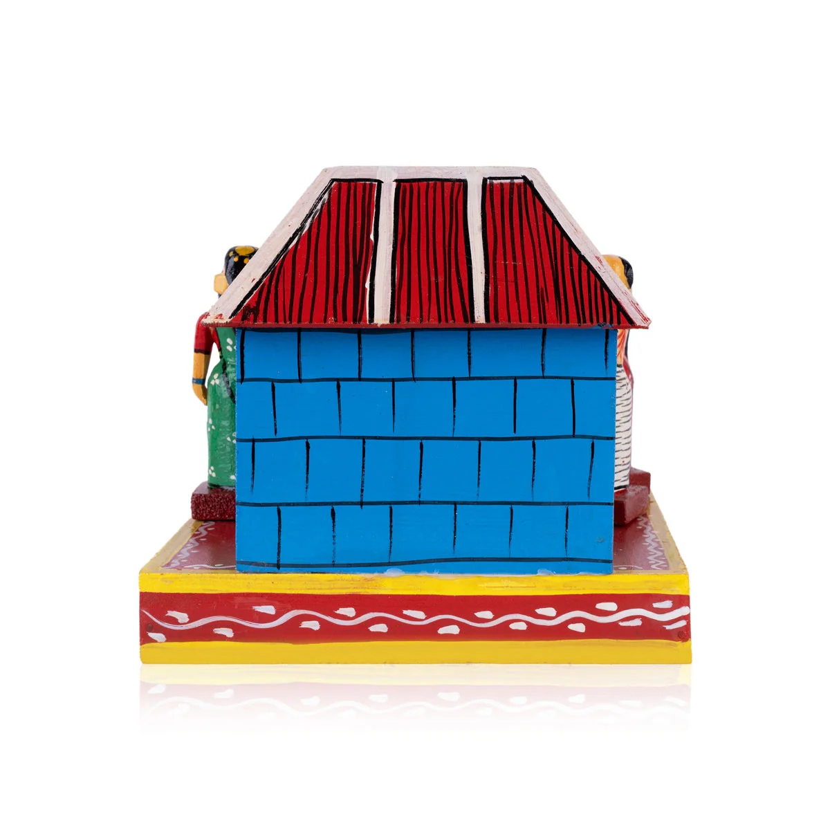 House Warming Kondapalli Toy - 6.5 X 7.5 Inches | Handmade Showpiece/ Wooden Statue For Home Decor And Gifting - Image 5
