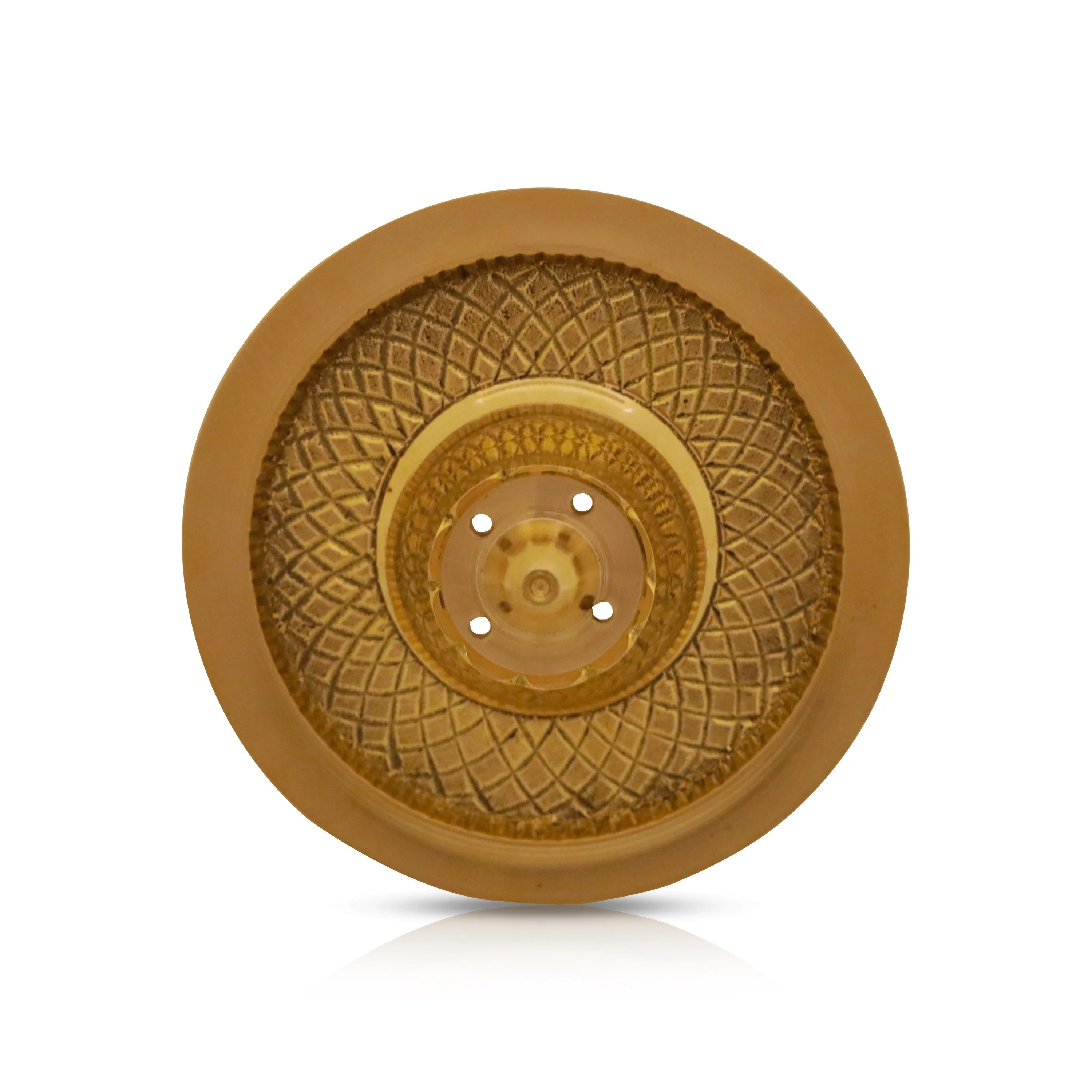 Incense Holder With Plate - 1.5 x 3 Inches | Brass Agarbathi Stand/ Agarbatti Stand for Pooja - Image 2