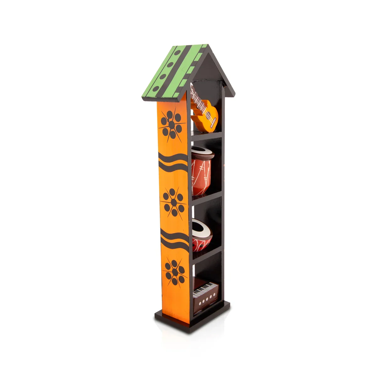Instrument House - 11 x 3 Inches | Wooden Instrument House Decorative Showpiece for Home - Image 2