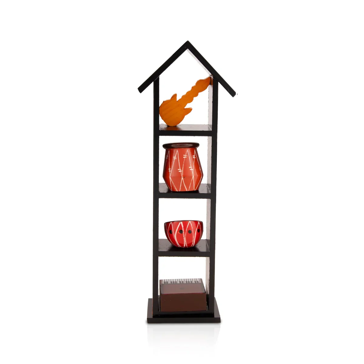 Instrument House - 11 x 3 Inches | Wooden Instrument House Decorative Showpiece for Home - Image 4