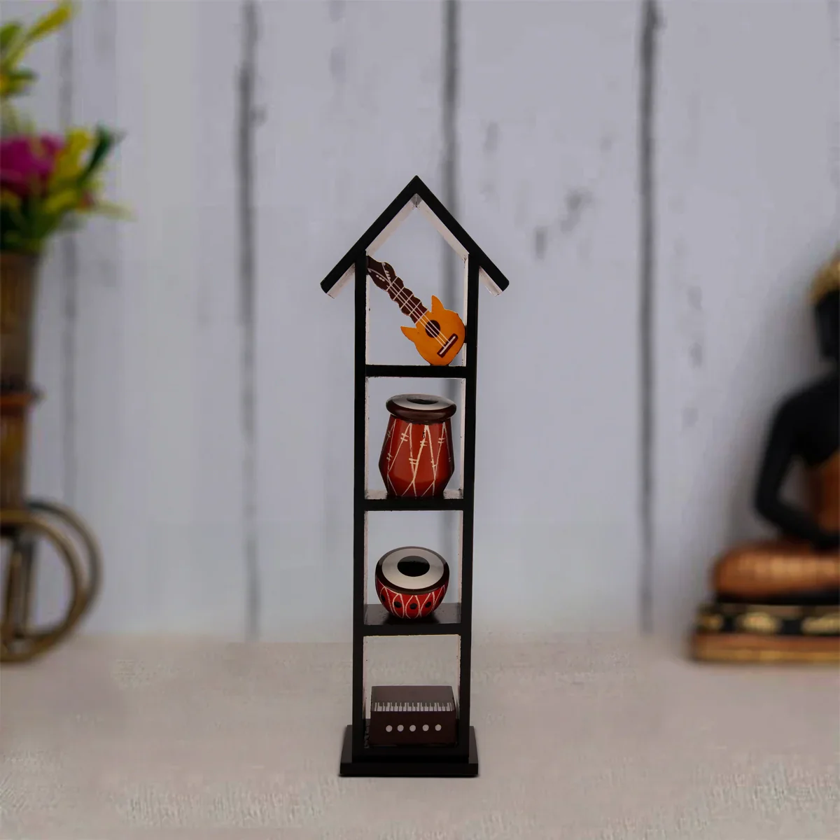 Instrument House - 11 x 3 Inches | Wooden Instrument House Decorative Showpiece for Home - Image 6