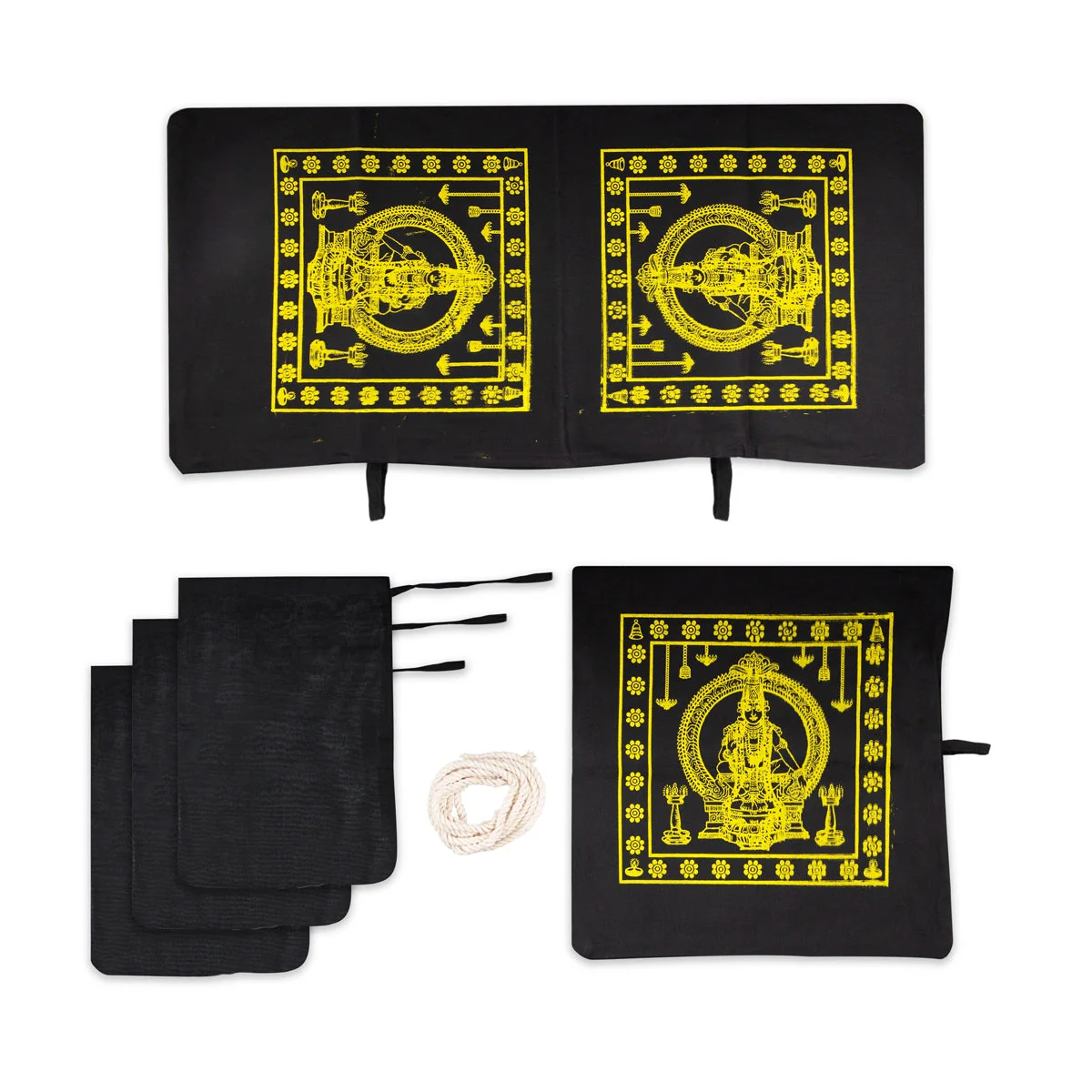 Ayyappa Irumudi Bag With Mudra Bag - 14 x 15 Inches | Ayyappa Irumudi Kit/ Assorted Colour - Image 2