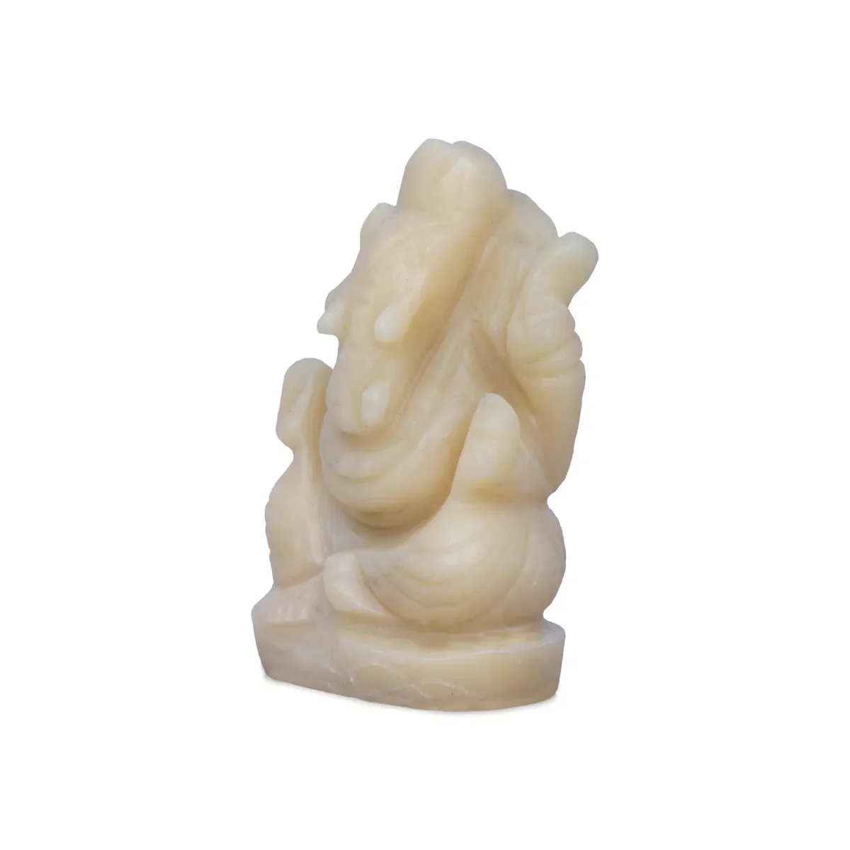 Ivory Ganesha Murti - 2.5 X 1.5 Inches | Ivory Vinayagar Stone Idol/ Ganpati Statue For Pooja - Image 3