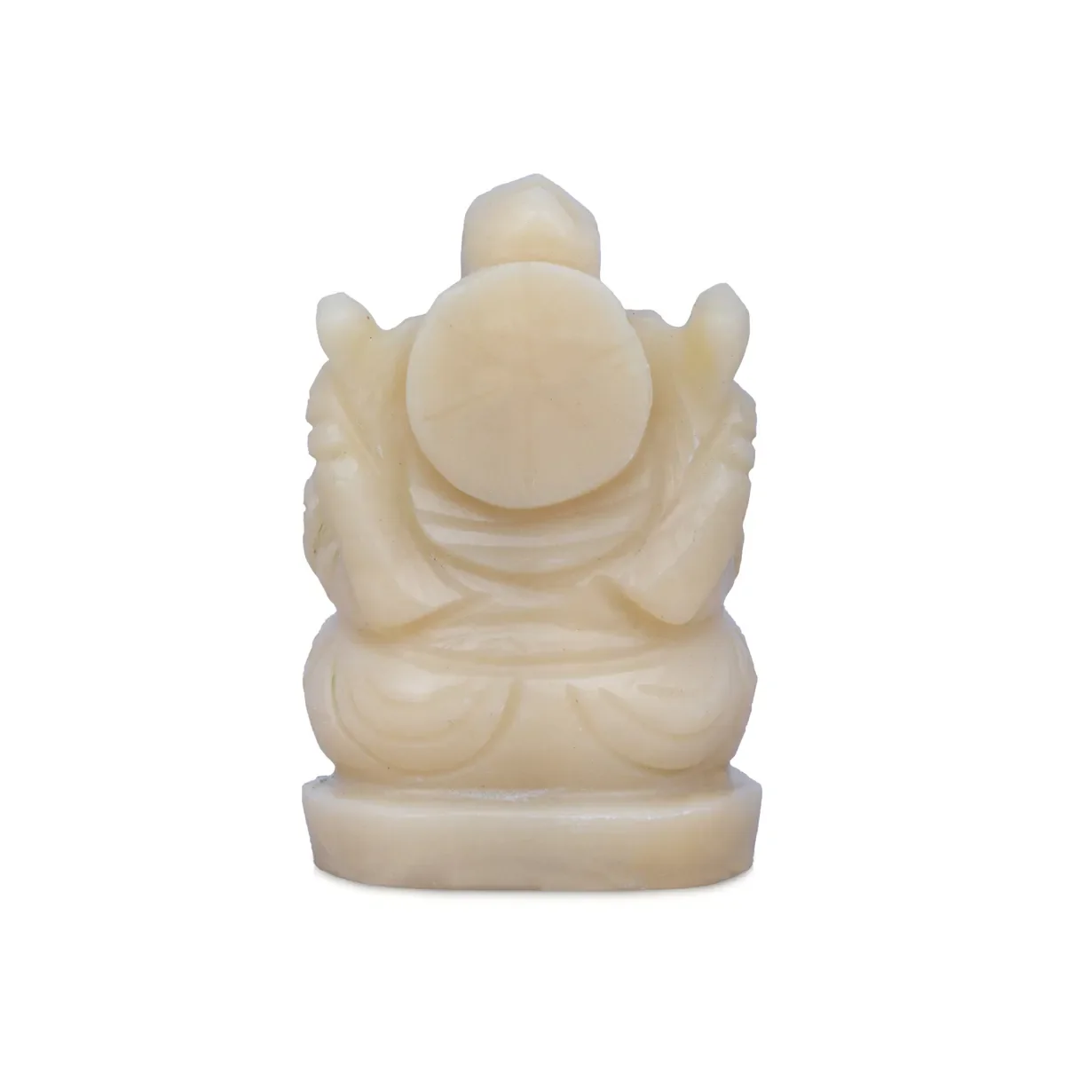 Ivory Ganesha Murti - 2.5 X 1.5 Inches | Ivory Vinayagar Stone Idol/ Ganpati Statue For Pooja - Image 5