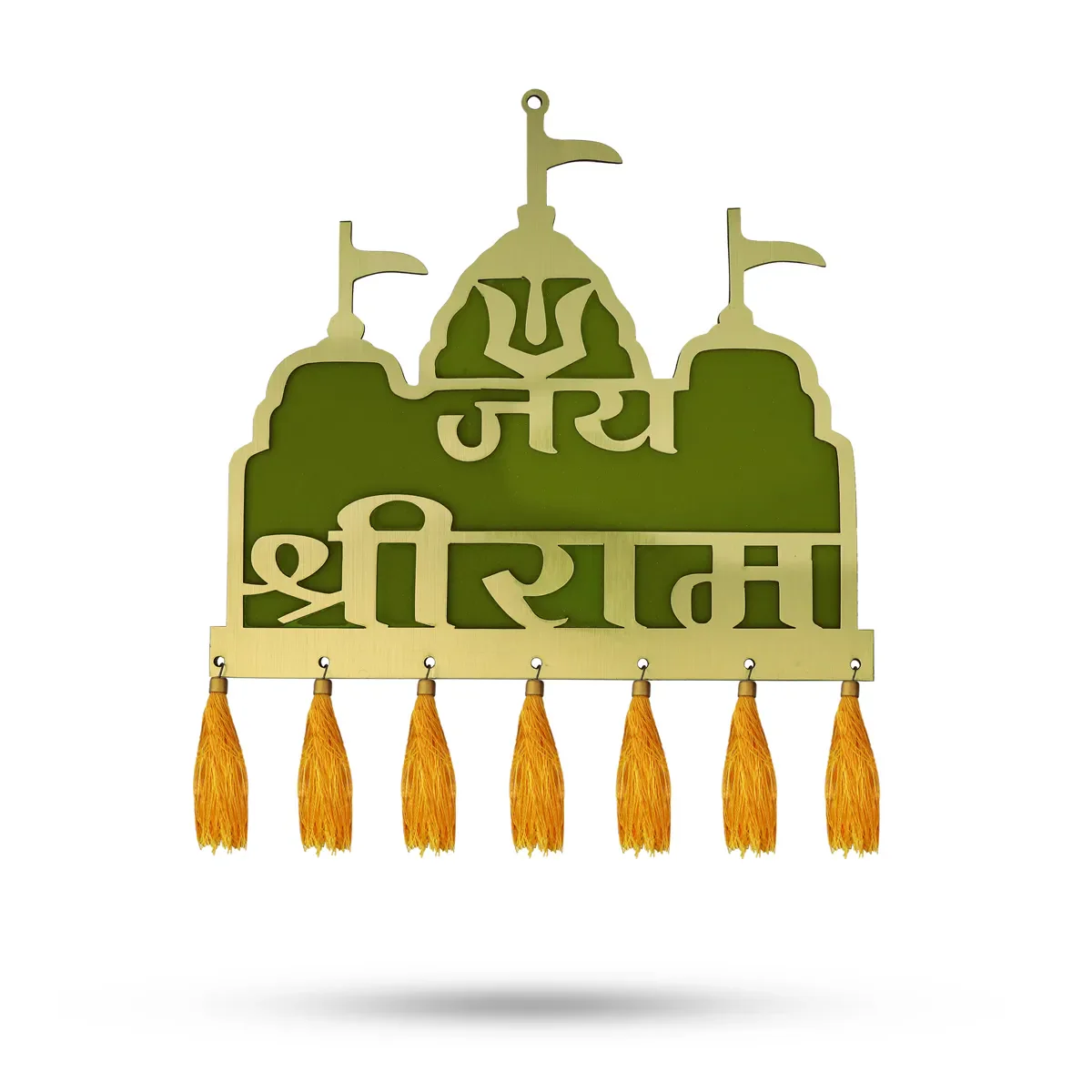 Jai Shriram Wall Hanging - 12 X 10 Inches | Decorative Wall Hanger/ Spiritual Hanging For Home & Entrance - Image 3