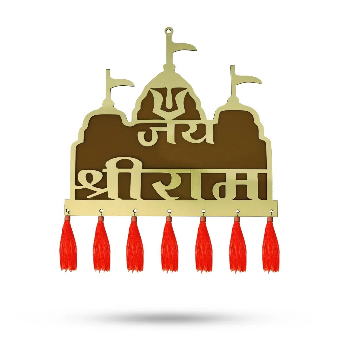 Jai Shriram Wall Hanging - 12 X 10 Inches | Decorative Wall Hanger/ Spiritual Hanging For Home & Entrance - Image 8