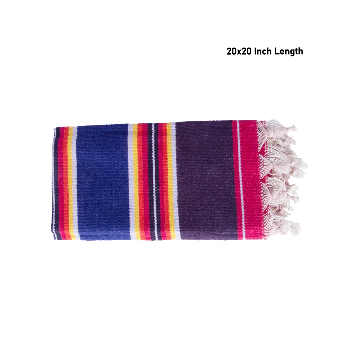 Jamukkalam - 20 x 20 Inches | Cotton Blanket/ Traditional Handloom Carpet/ Satranji/ Jamakkalam for Home - Image 3
