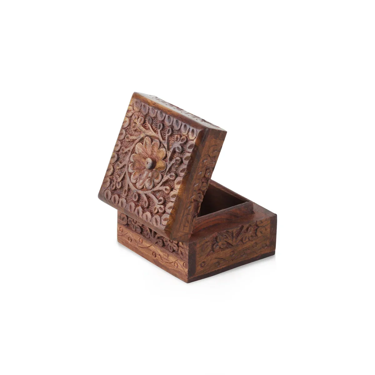 Jewel Box - 2 x 3 Inches | Wooden Box/ Kashmiri Work Storage Box for Home - Image 5