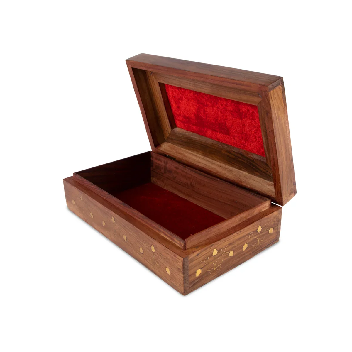 Jewel Box - 3 x 10 Inches | Jali Work Wooden Box/ Elephant Inlaid Design Storage Box for Home - Image 5