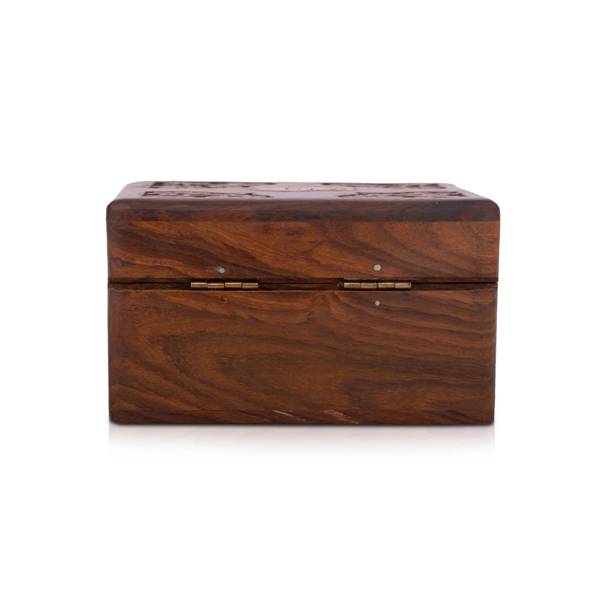 Jewel Box - 4 X 4 Inches | Wooden Box/ Elephant Inlaid Design Storage Box For Jewelry & Home - Image 6