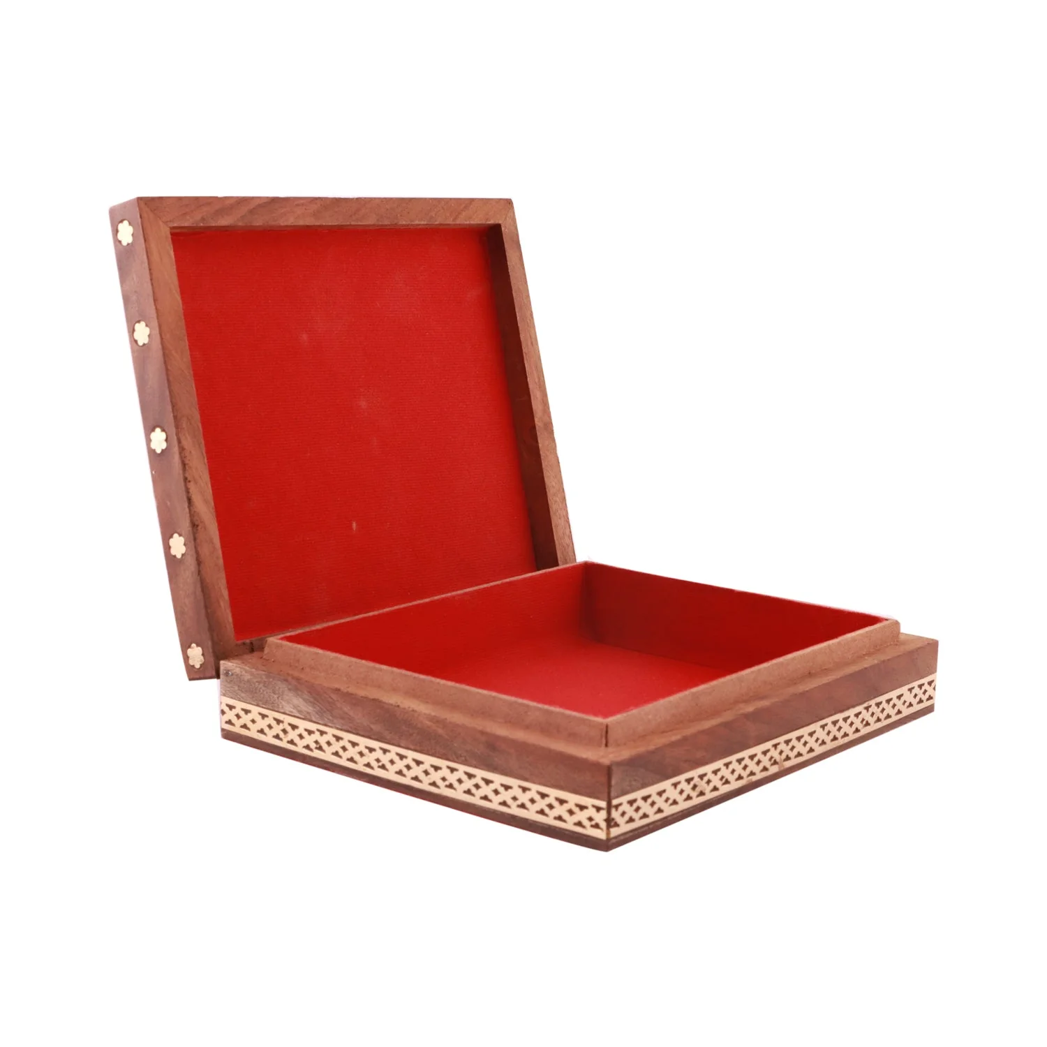 Jewellery Box - Sheesham - 6 x 5 Inches | Wooden Box/ Sheesam Wood Gem Stone Box for Women - Image 3
