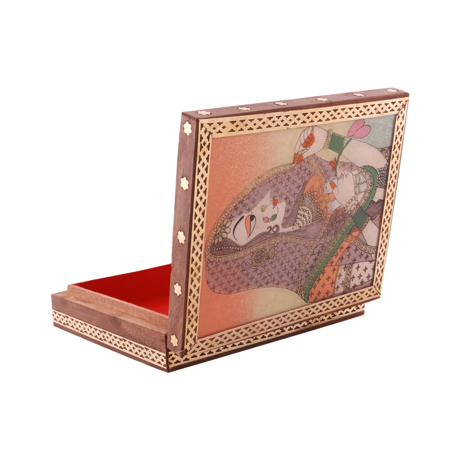 Jewellery Box - Sheesham - 6 x 5 Inches | Wooden Box/ Sheesam Wood Gem Stone Box for Women - Image 4