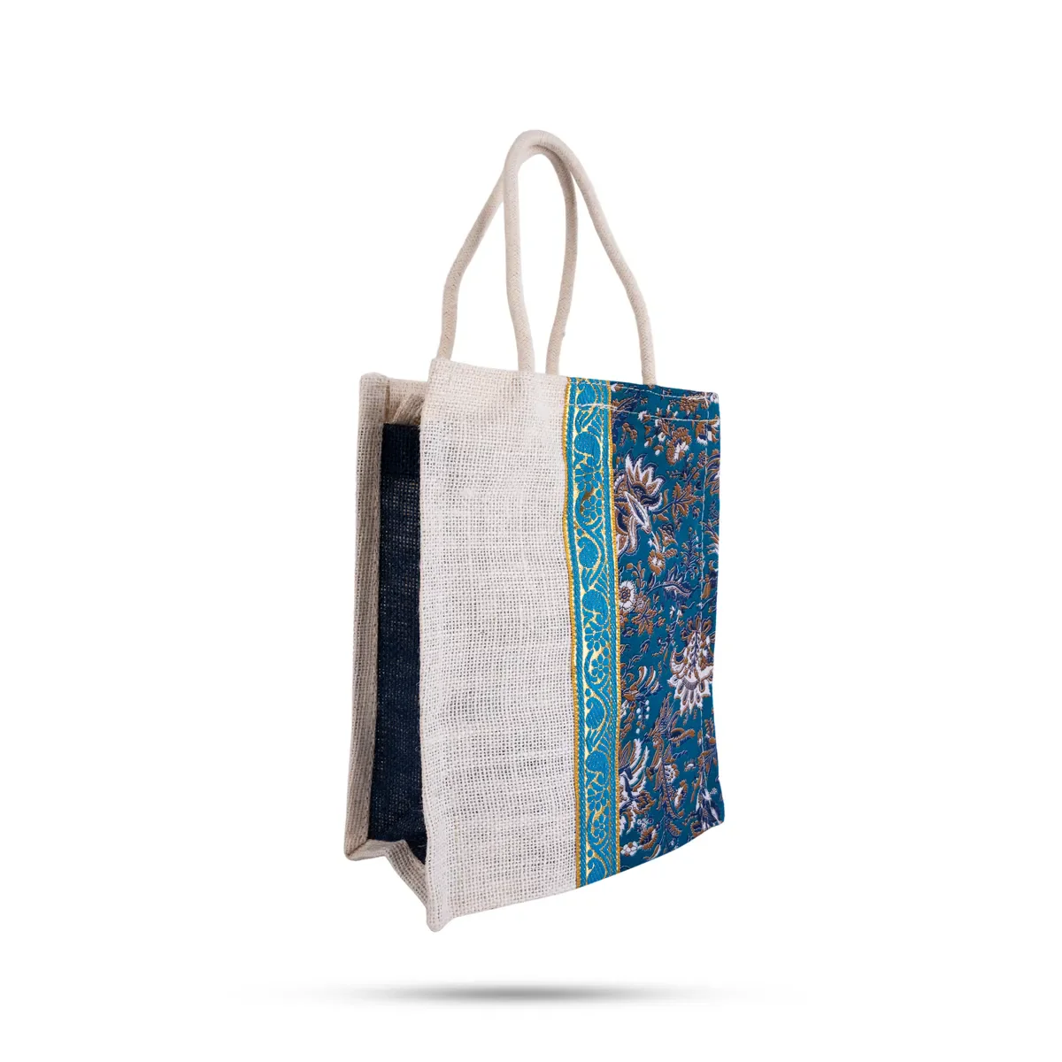 Jute Bag With Handle - 10 X 8 Inches | Jute Handbag/ Jute Tote Bag With Zip/ Gift Bag For Shopping - Image 9