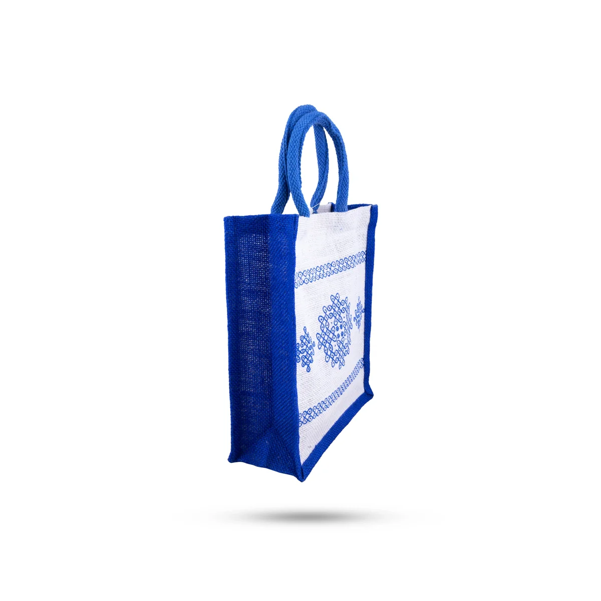 Jute Bag With Velcro - 11 x 9 Inches | Jute Shopping Bag/ Jute Tote Bag for Women/ 110 Gms/ Assorted Colour - Image 3