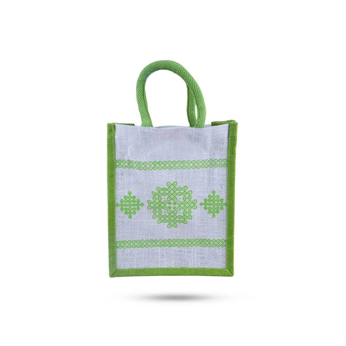 Jute Bag With Velcro - 11 x 9 Inches | Jute Shopping Bag/ Jute Tote Bag for Women/ 110 Gms/ Assorted Colour - Image 5