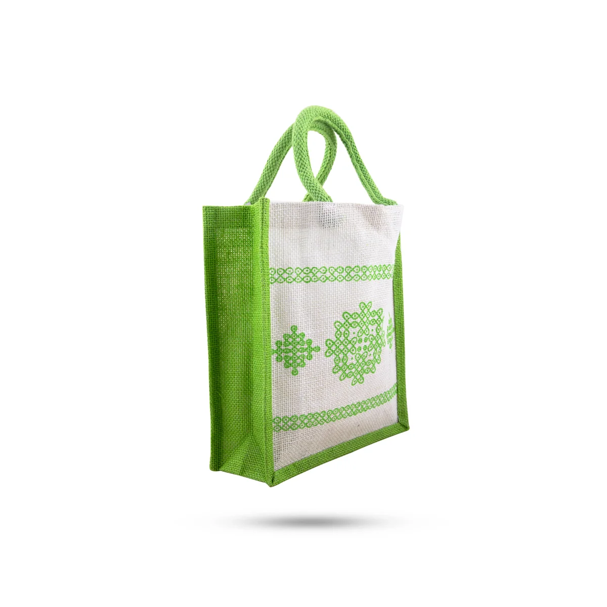 Jute Bag With Velcro - 11 x 9 Inches | Jute Shopping Bag/ Jute Tote Bag for Women/ 110 Gms/ Assorted Colour - Image 6