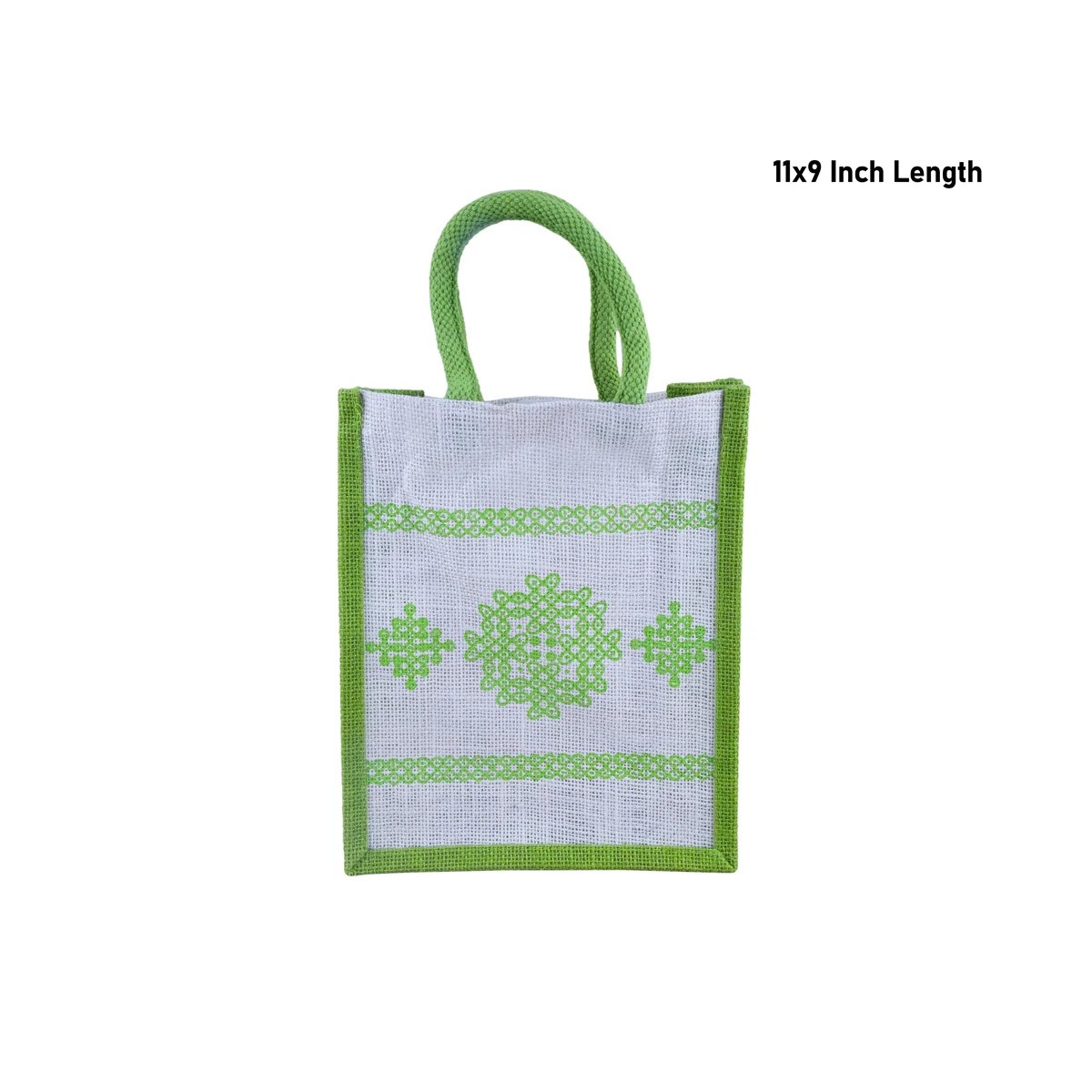 Jute Bag With Velcro - 11 x 9 Inches | Jute Shopping Bag/ Jute Tote Bag for Women/ 110 Gms/ Assorted Colour - Image 9