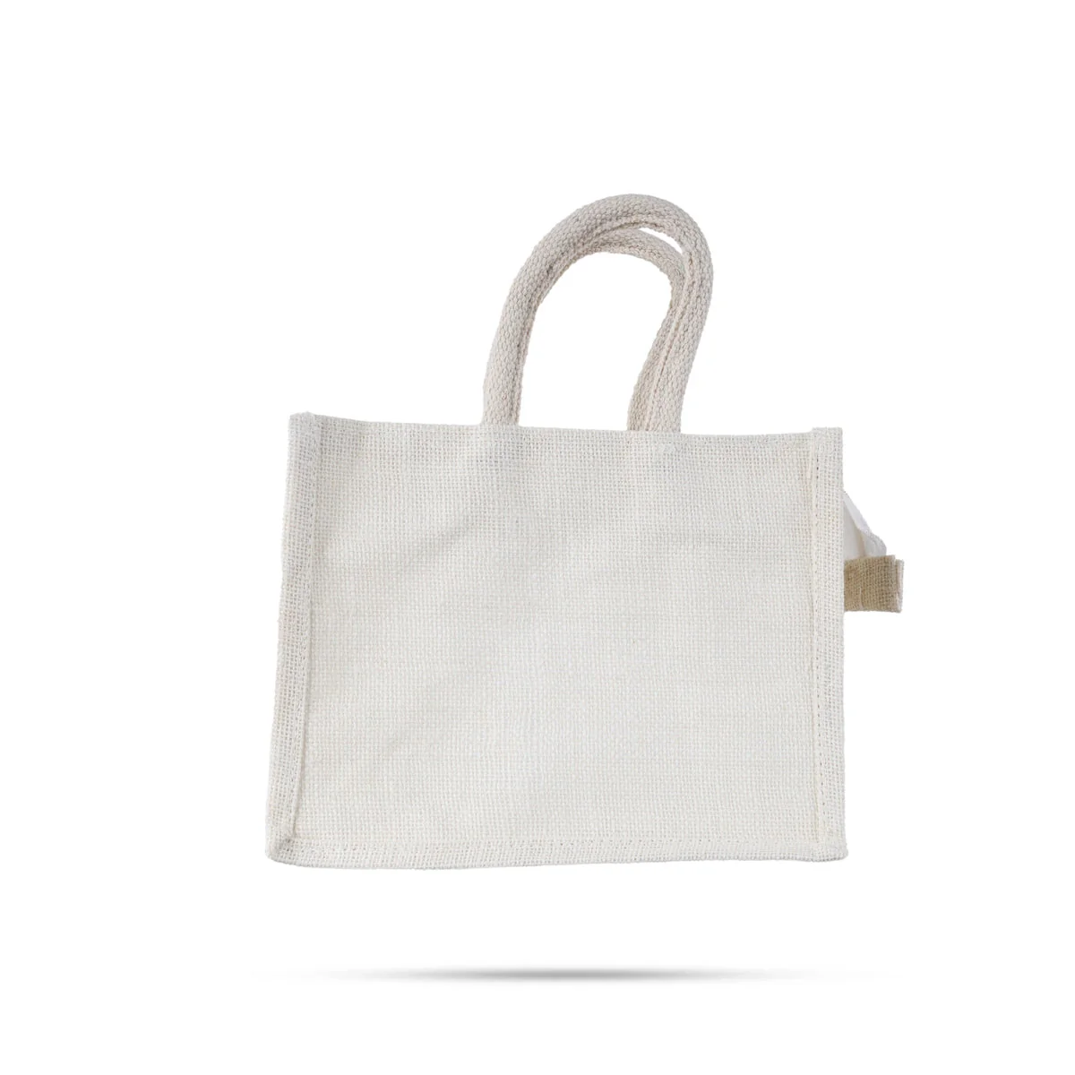 Jute Bag With Zip - 8 X 10 Inches | Lace Design Jute Carry Bag/ Transparent Cover Gift Bag For Return Gifts - Image 6