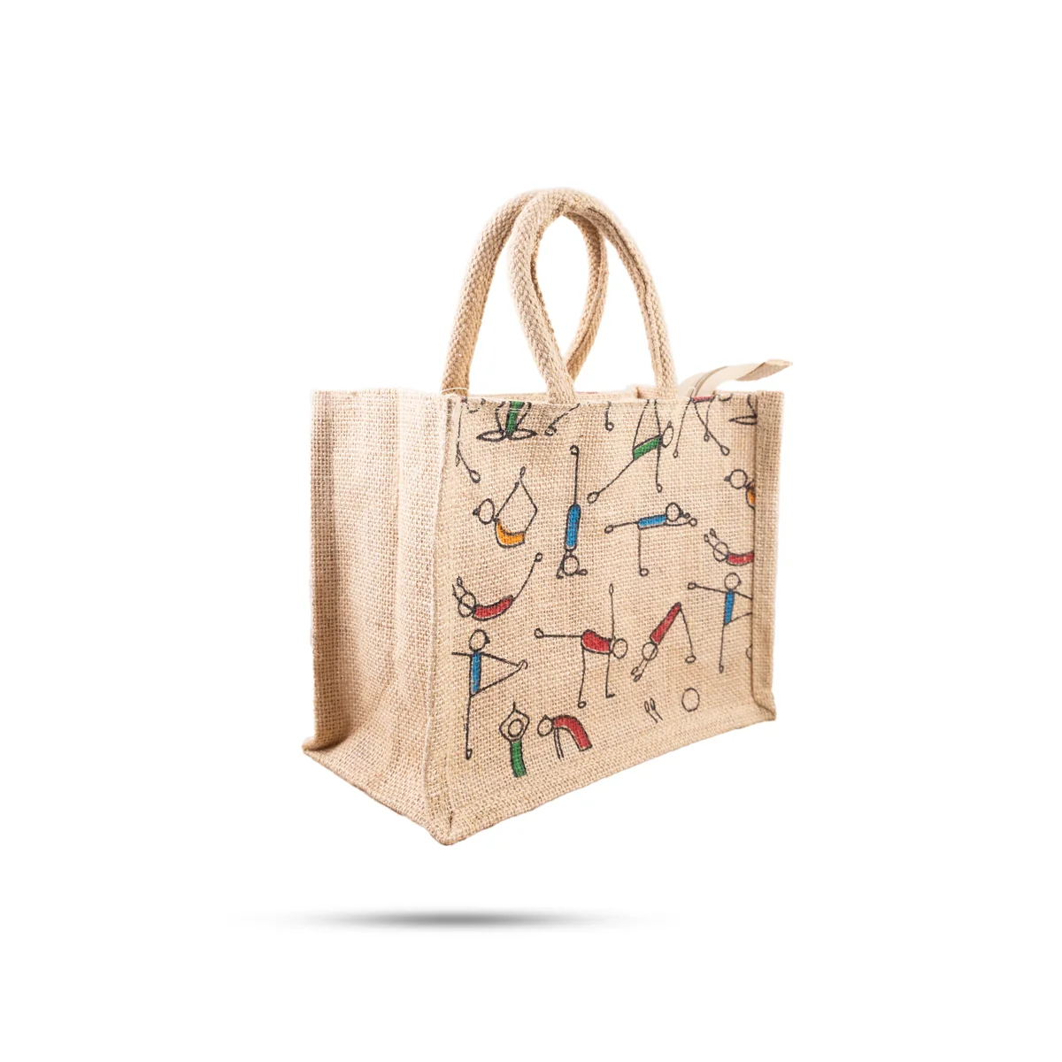 Jute Bag with Zip - 8 x 10 Inches | Handbag/ Tote Bag for Women/ Assorted Colour & Design - Image 7