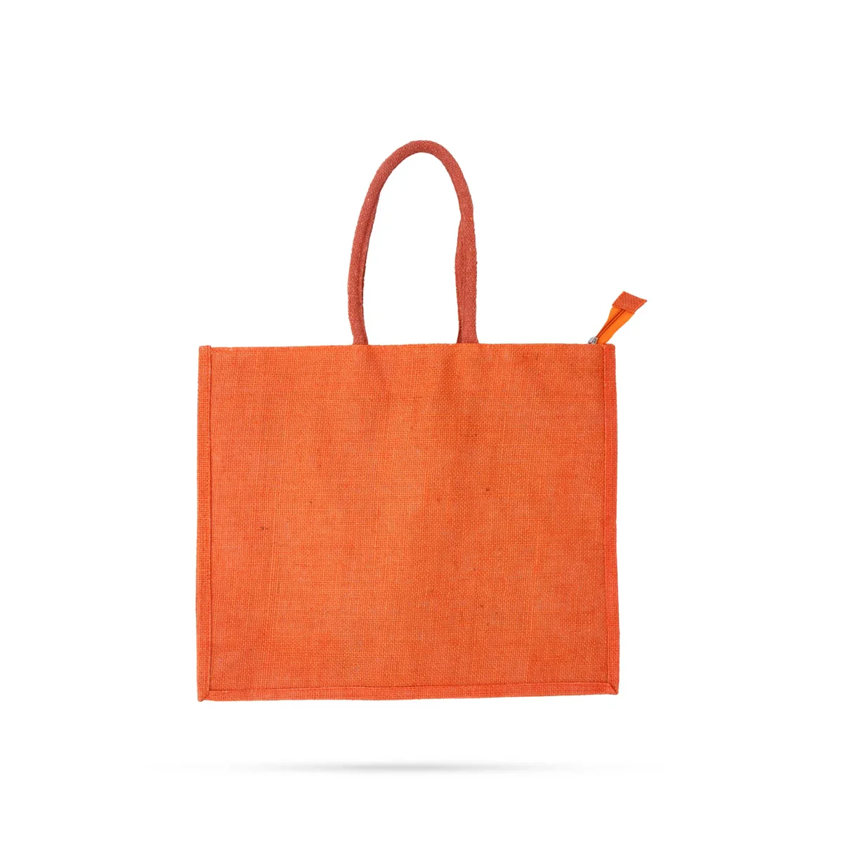 Jute Handbag with Zip - 15 x 18 Inches | Jute Tote Bag/ Jute Carry Bag for Women - Image 4