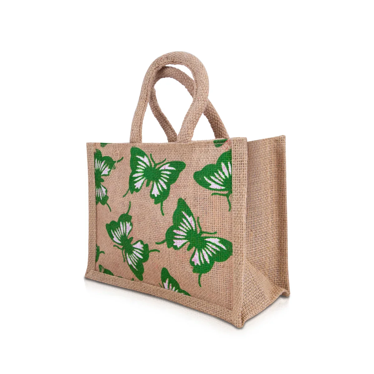 Jute Handbag with Zip - 8 x 10 Inches | Jute Tote Bag/ Jute Carry Bag for Women - Image 5