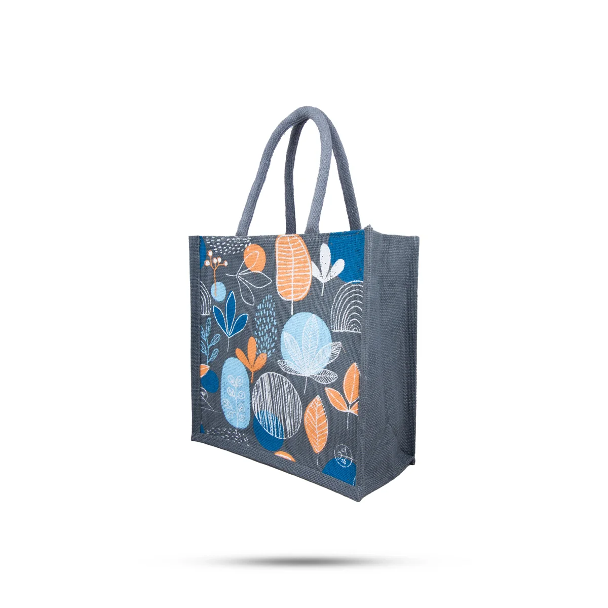 Jute Lunch Bag with Zip - 12 x 12 Inches | Jute Bag/ Handbag/ Tote Bag for Women/ Assorted Colour - Image 4