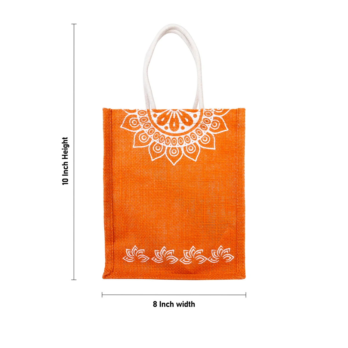 Jute Bag With Velcro - 10 x 8 Inches | Designing Tote Bag/ Jute Handbag/ Carry Bag For Shopping & Gifting - Image 11
