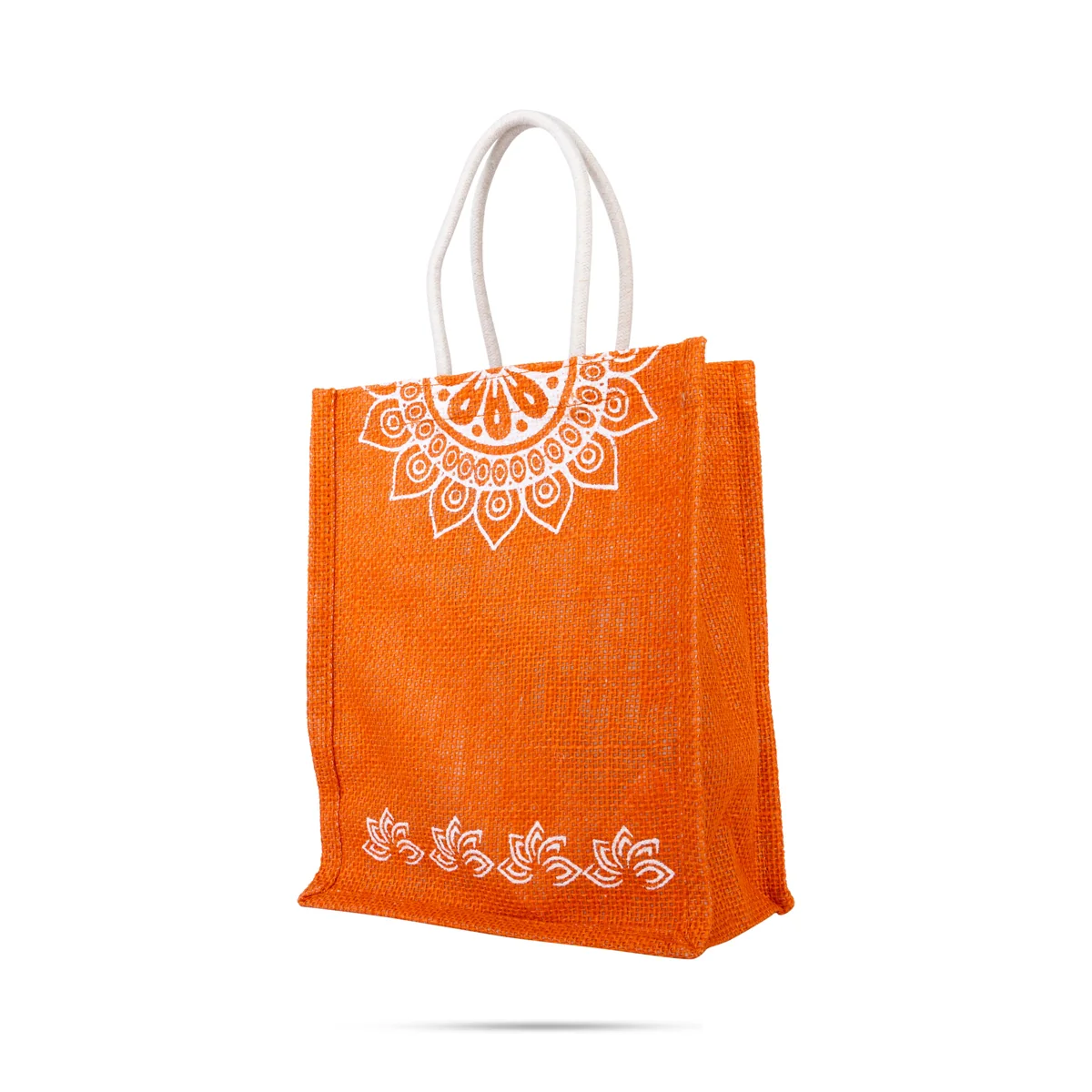 Jute Bag With Velcro - 10 x 8 Inches | Designing Tote Bag/ Jute Handbag/ Carry Bag For Shopping & Gifting - Image 12
