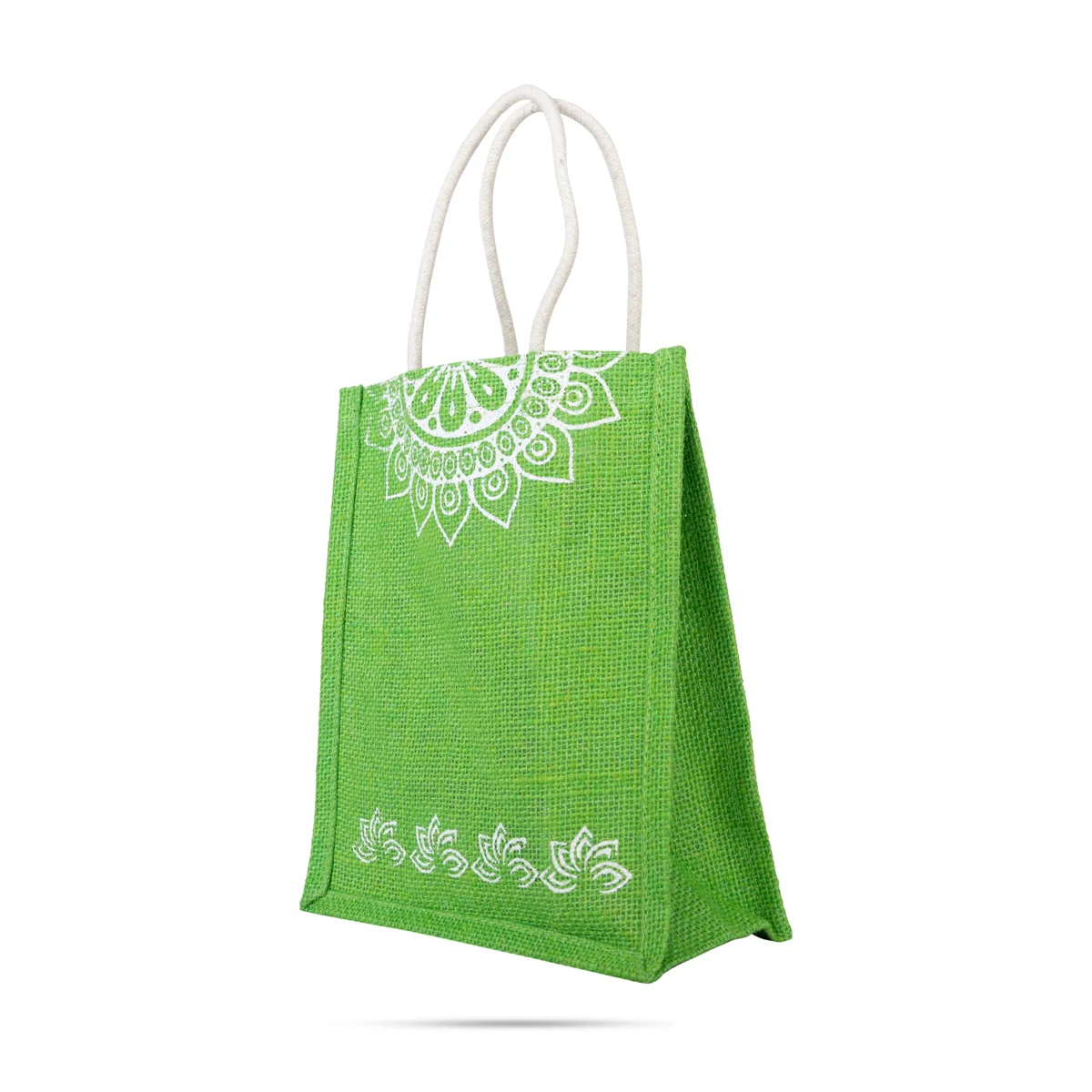 Jute Bag With Velcro - 10 x 8 Inches | Designing Tote Bag/ Jute Handbag/ Carry Bag For Shopping & Gifting - Image 6