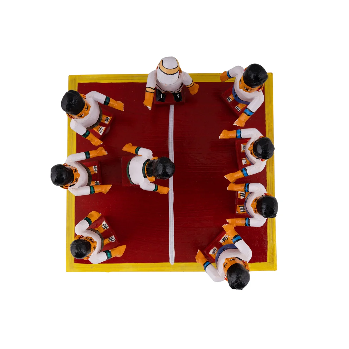 Kabadi Wooden Golu Bommai Set - 5 x 7 Inches | Giri Golu Doll/ Navaratri Golu Bomma/ Gombe/ Bommai - Image 2