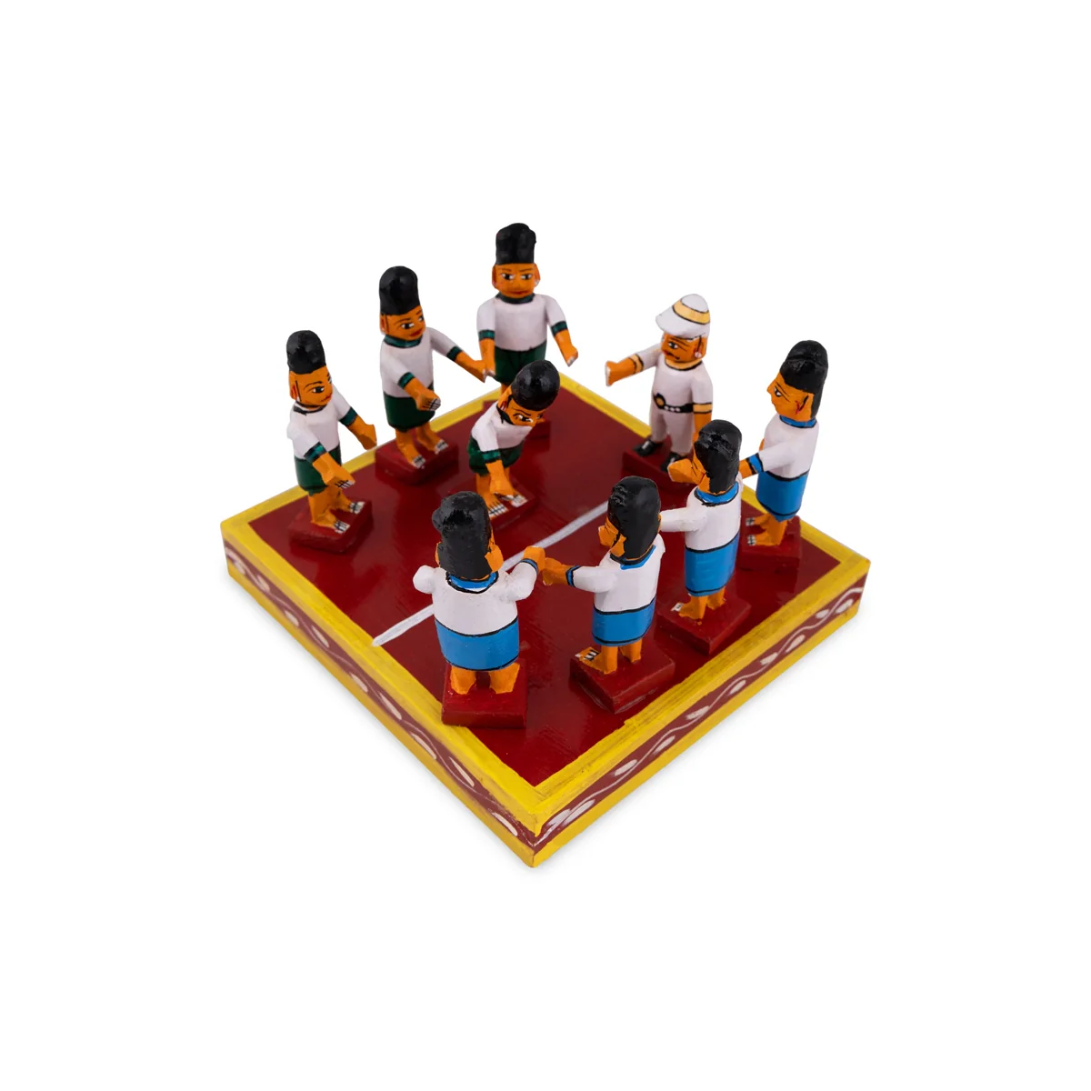 Kabadi Wooden Golu Bommai Set - 5 x 7 Inches | Giri Golu Doll/ Navaratri Golu Bomma/ Gombe/ Bommai - Image 5