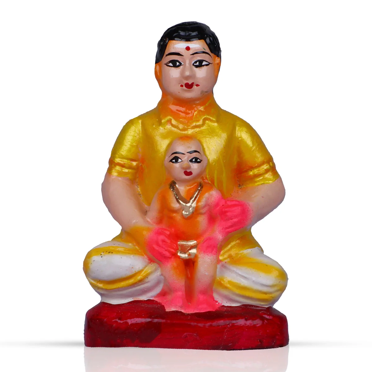 Kadhani Vizha Clay Golu Bommai Set - 6 x 2.5 Inches | Giri Golu Doll/ Navaratri Golu Bomma/Gombe/Bommai - Image 10