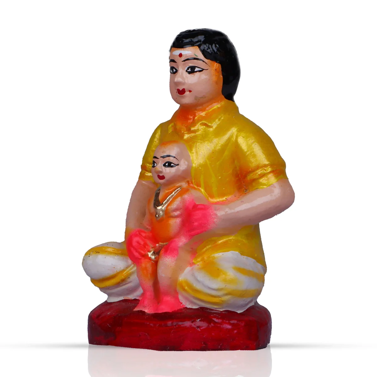 Kadhani Vizha Clay Golu Bommai Set - 6 x 2.5 Inches | Giri Golu Doll/ Navaratri Golu Bomma/Gombe/Bommai - Image 11