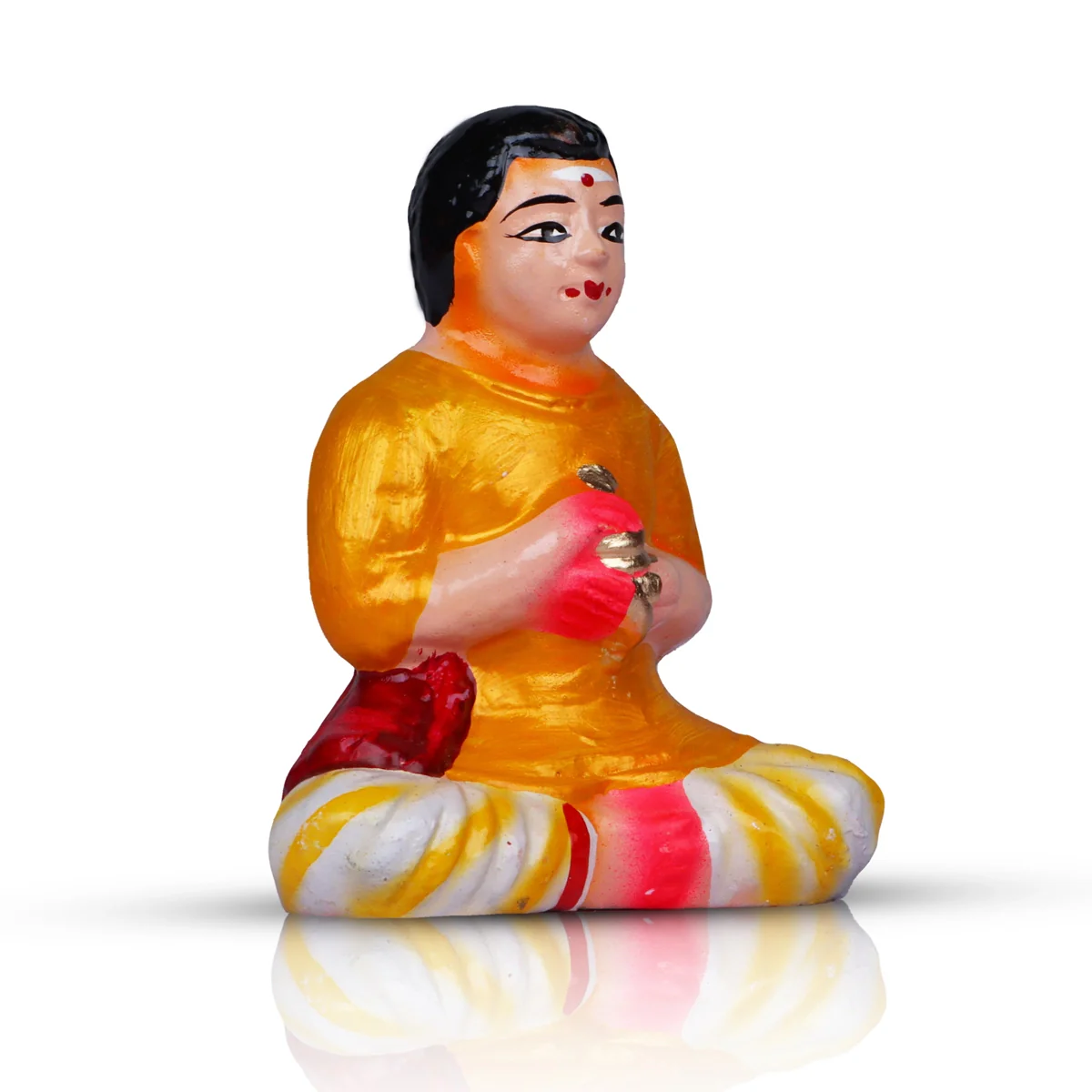 Kadhani Vizha Clay Golu Bommai Set - 6 x 2.5 Inches | Giri Golu Doll/ Navaratri Golu Bomma/Gombe/Bommai - Image 15