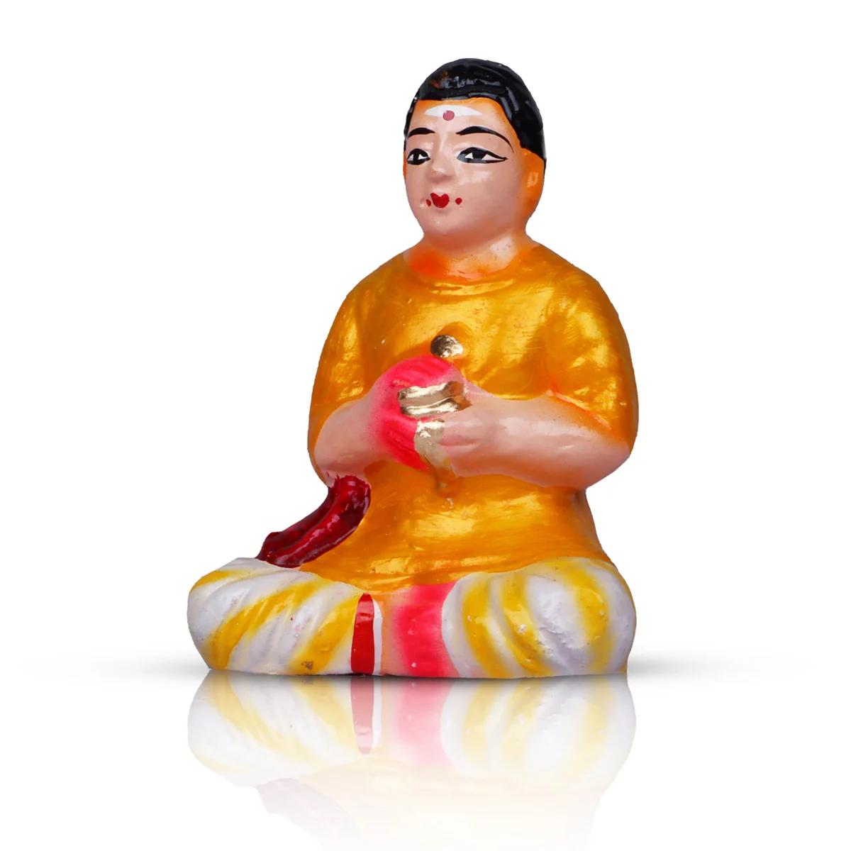 Kadhani Vizha Clay Golu Bommai Set - 6 x 2.5 Inches | Giri Golu Doll/ Navaratri Golu Bomma/Gombe/Bommai - Image 16