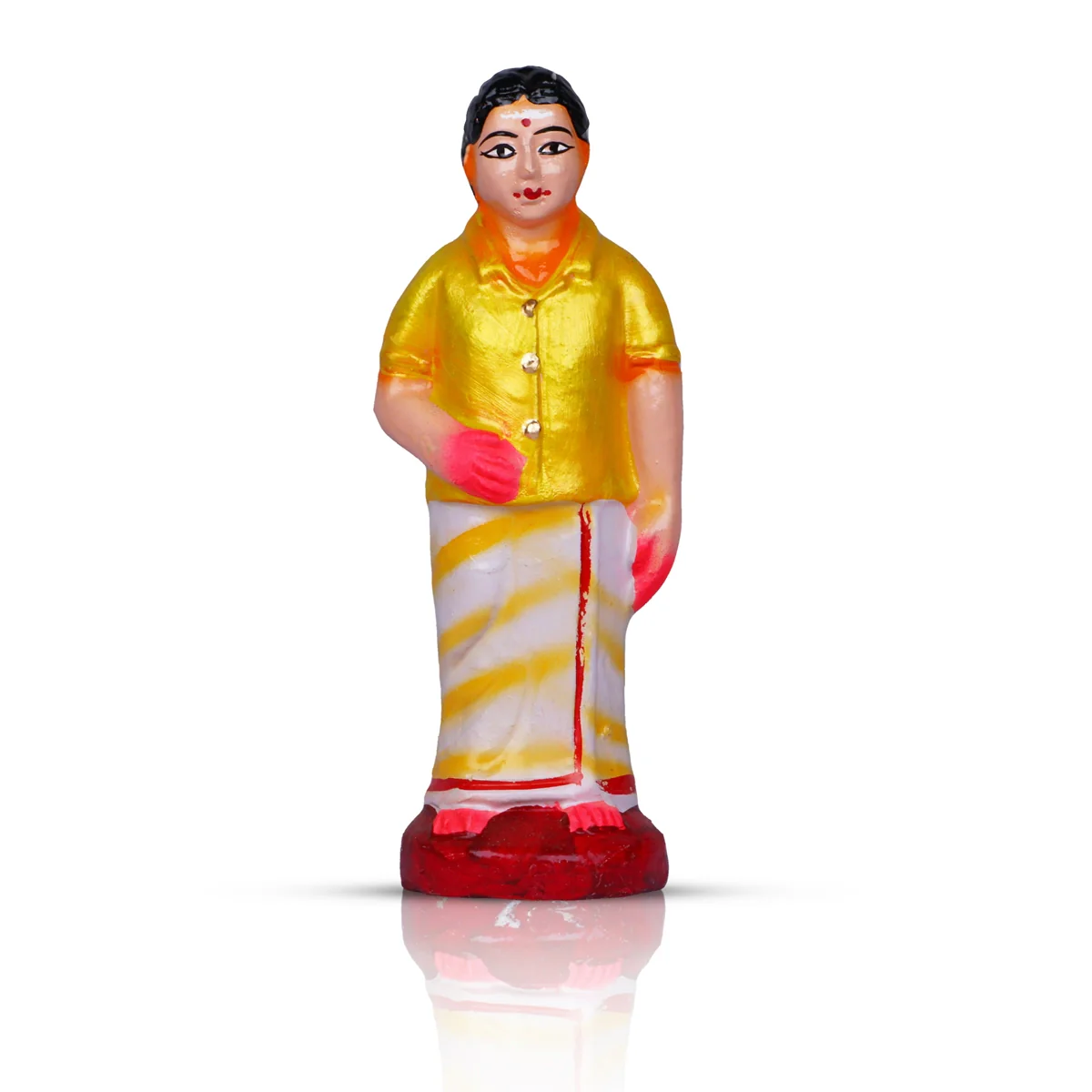Kadhani Vizha Clay Golu Bommai Set - 6 x 2.5 Inches | Giri Golu Doll/ Navaratri Golu Bomma/Gombe/Bommai - Image 18