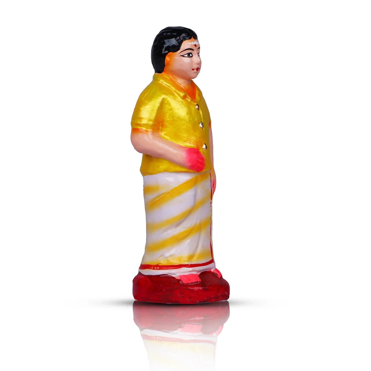 Kadhani Vizha Clay Golu Bommai Set - 6 x 2.5 Inches | Giri Golu Doll/ Navaratri Golu Bomma/Gombe/Bommai - Image 19