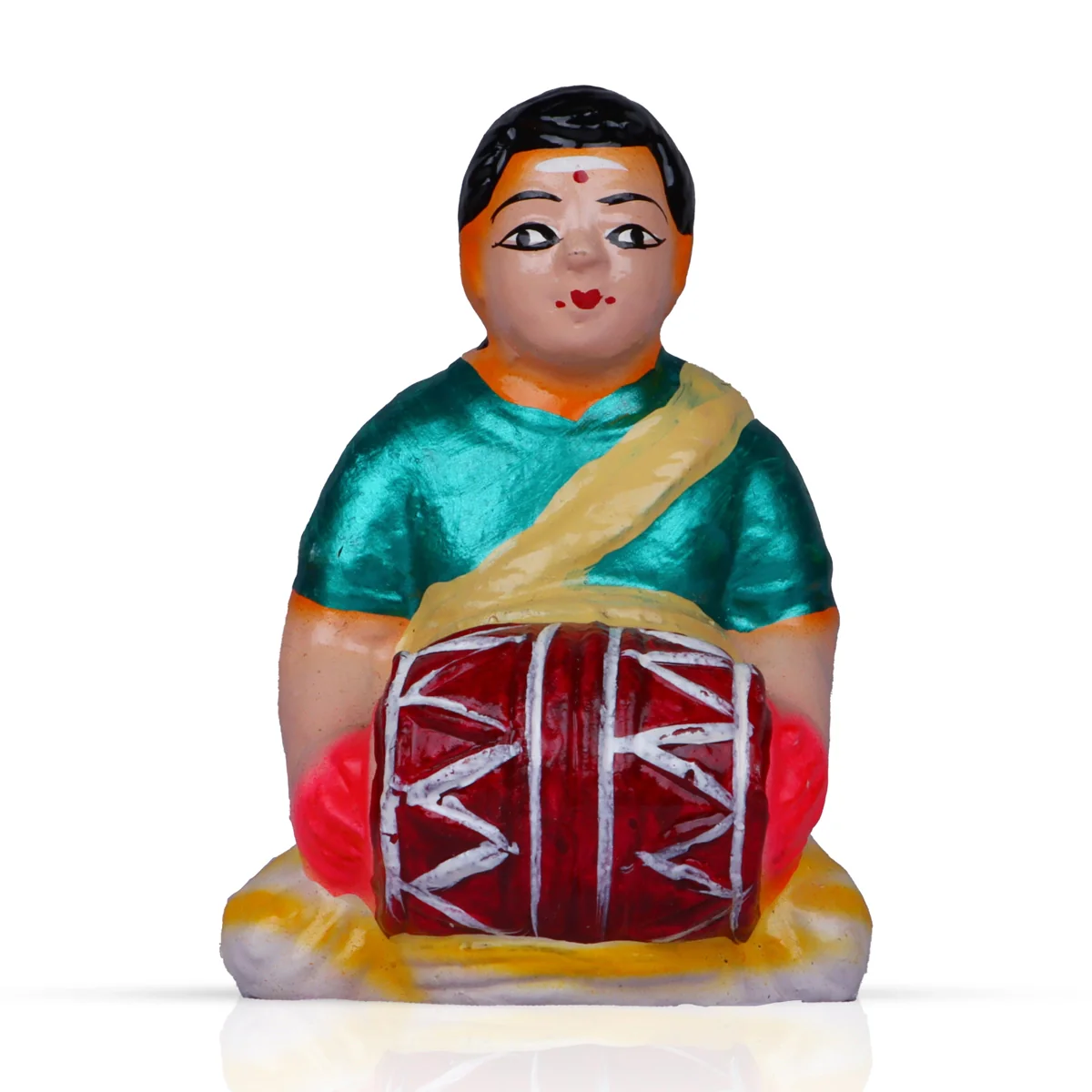 Kadhani Vizha Clay Golu Bommai Set - 6 x 2.5 Inches | Giri Golu Doll/ Navaratri Golu Bomma/Gombe/Bommai - Image 6