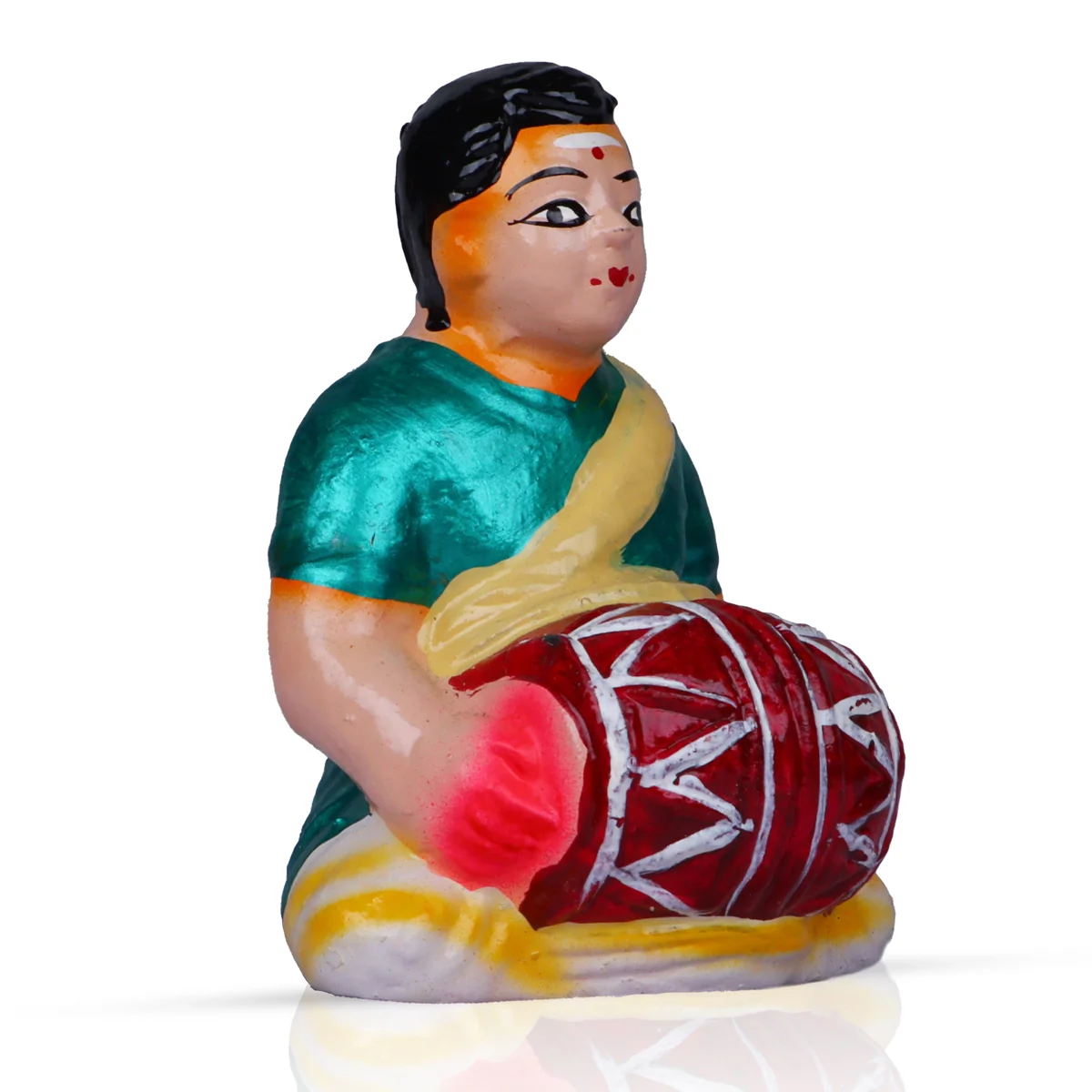 Kadhani Vizha Clay Golu Bommai Set - 6 x 2.5 Inches | Giri Golu Doll/ Navaratri Golu Bomma/Gombe/Bommai - Image 7