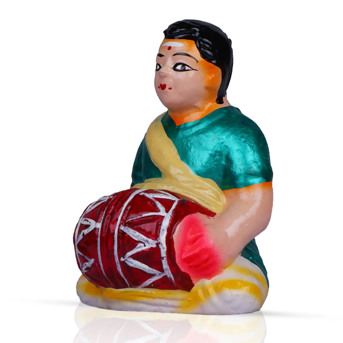 Kadhani Vizha Clay Golu Bommai Set - 6 x 2.5 Inches | Giri Golu Doll/ Navaratri Golu Bomma/Gombe/Bommai - Image 8