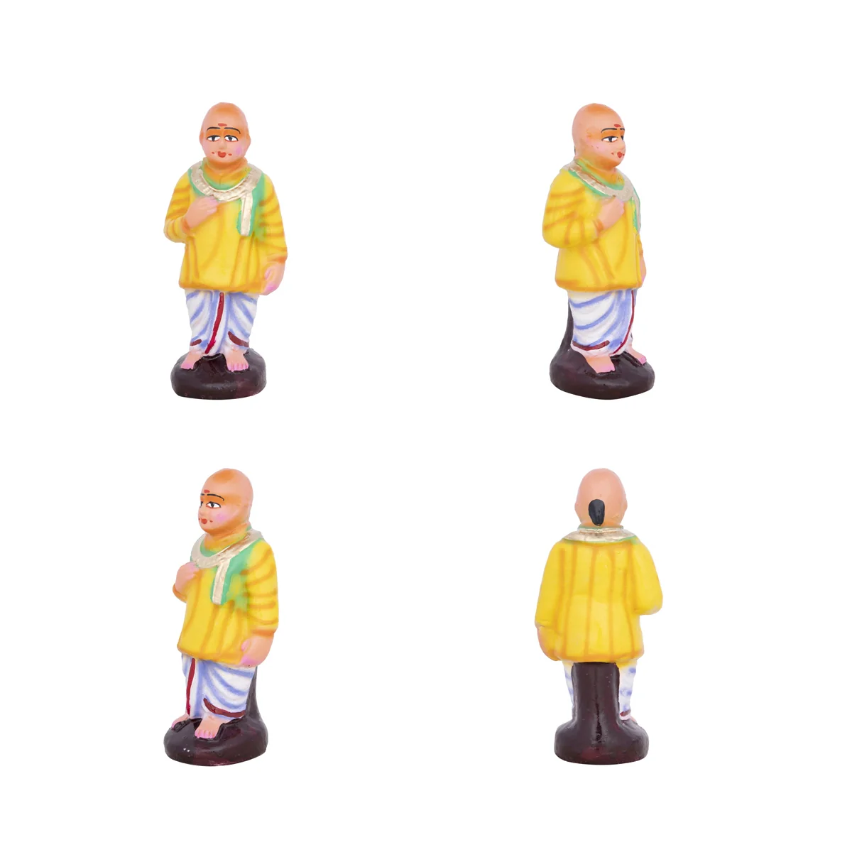 Kadhani Vizha Clay Golu Bommai Set - 7 x 3 Inches | Giri Golu Doll/ Navaratri Golu Bomma/Gombe/Bommai - Image 6