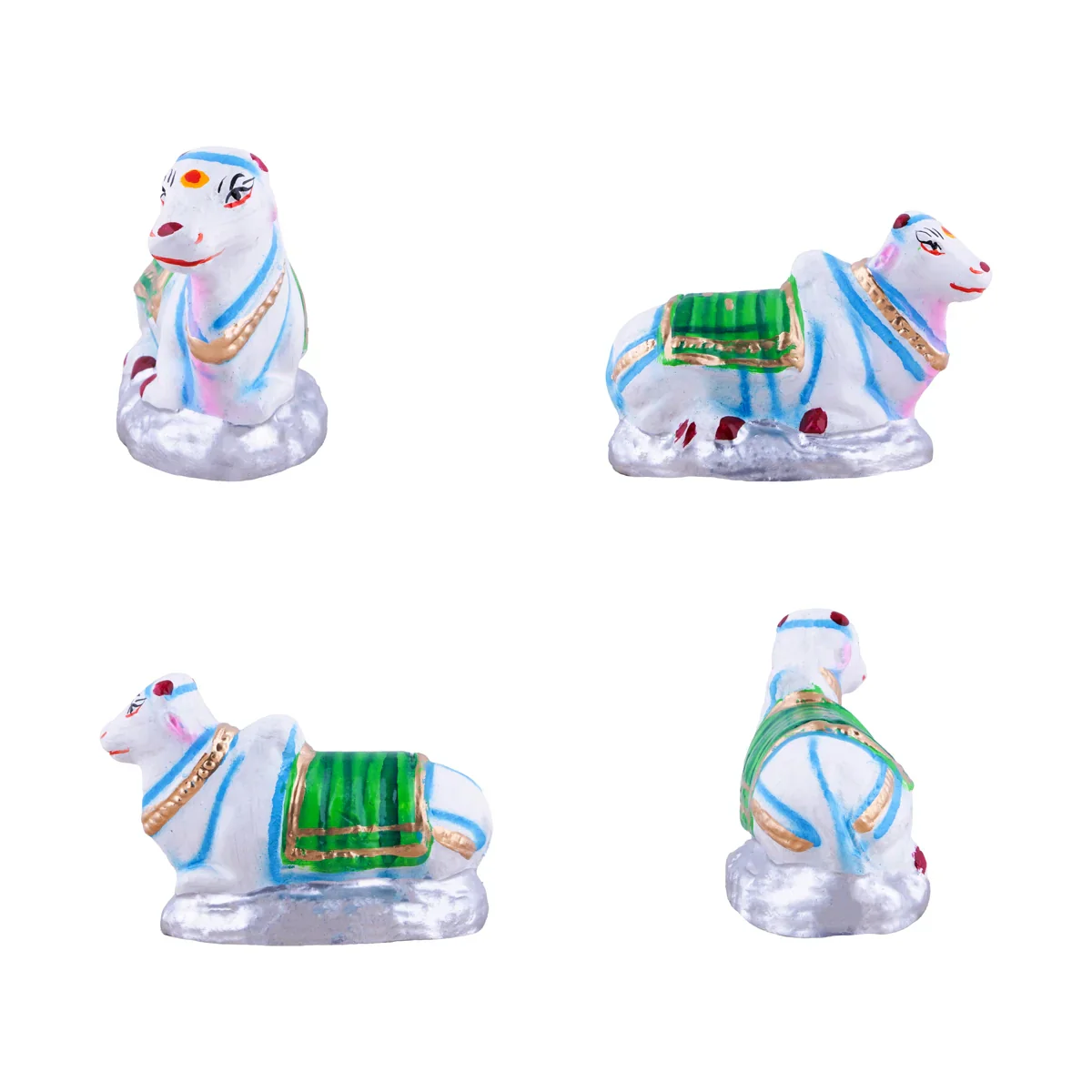 Kailangiri Clay Golu Bommai Set - 9.5 x 12 Inches | Giri Golu Doll/Navaratri Golu Bomma/Gombe/Bommai - Image 9