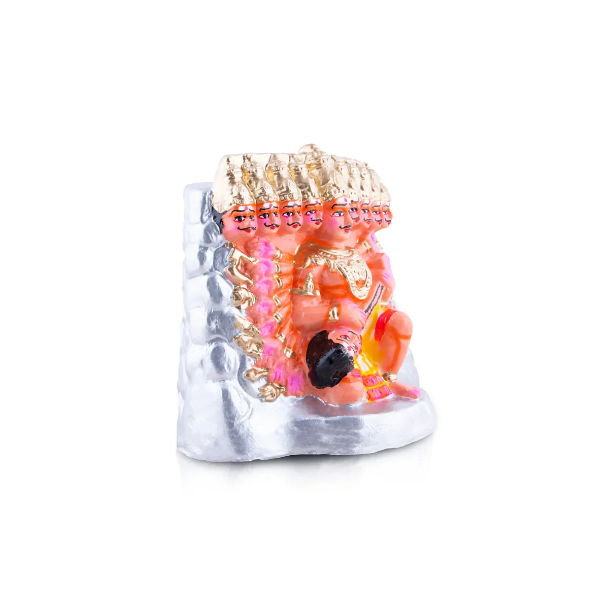 Kailasa Parvatham Clay Golu Bommai Pair - 15 x 9 Inches | Giri Golu Doll/ Navaratri Golu Bomma/Gombe/Bommai - Image 3