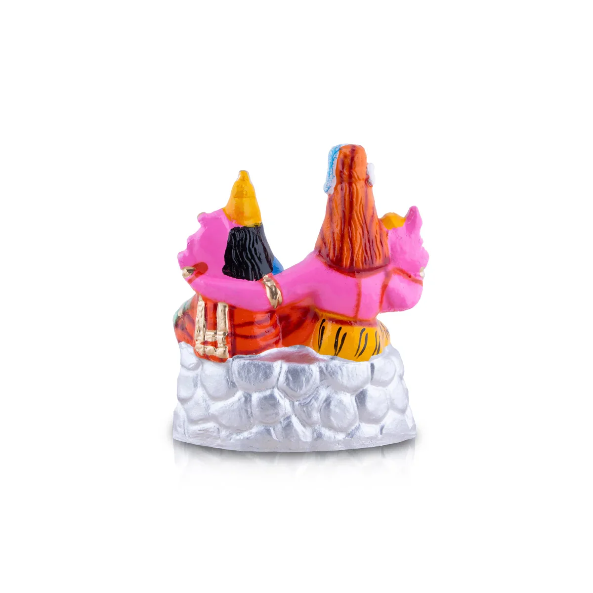 Kailasa Parvatham Clay Golu Bommai Pair - 15 x 9 Inches | Giri Golu Doll/ Navaratri Golu Bomma/Gombe/Bommai - Image 9