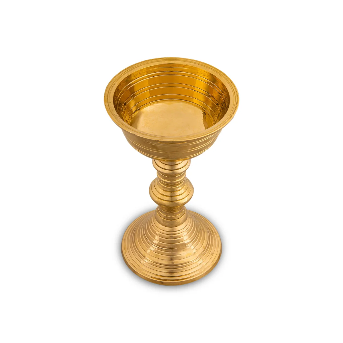 Kalanchi Diya - 8.5 x 5.25 Inches | Brass Lamp/ Kalanjiam Diya/ Brass Deepam for Pooja - Image 3