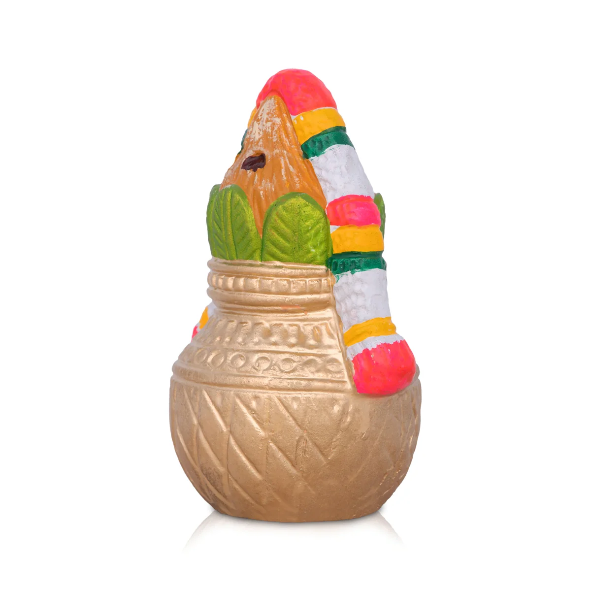Kalasam Clay Golu Bommai - 6 x 3 Inches | Giri Golu Doll/ Navaratri Golu Bomma/Gombe/Bommai - Image 3