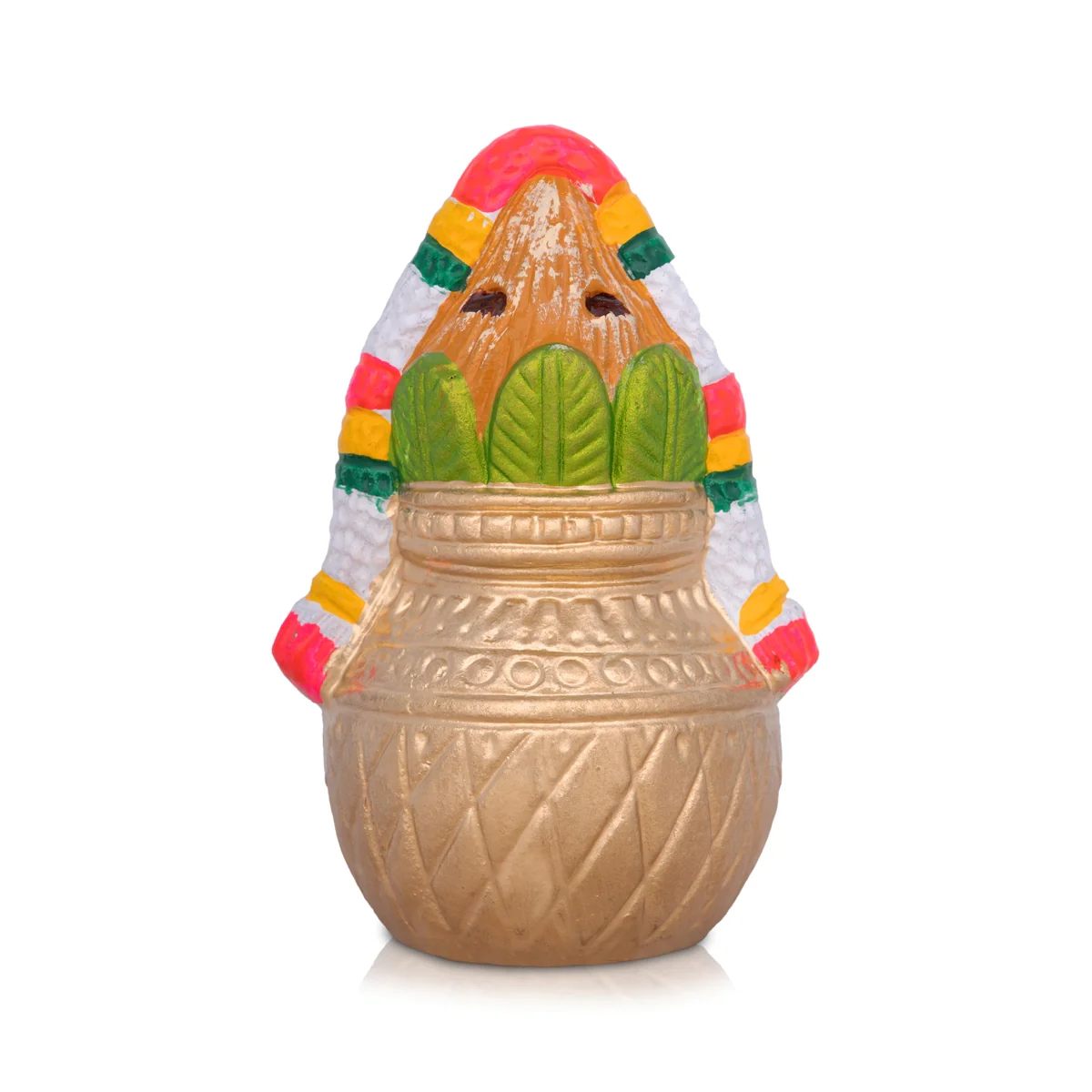 Kalasam Clay Golu Bommai - 6 x 3 Inches | Giri Golu Doll/ Navaratri Golu Bomma/Gombe/Bommai - Image 5